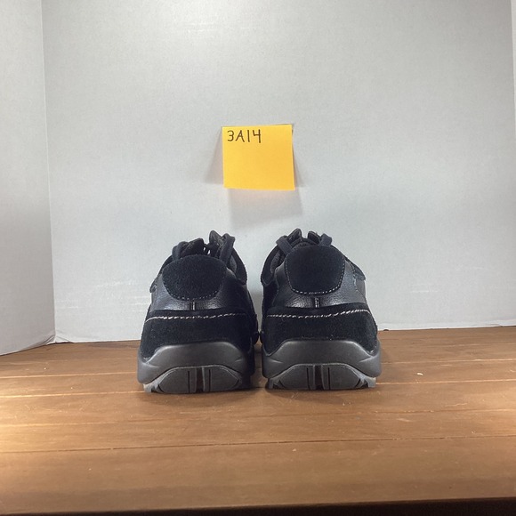 Calvin Klein Black Leather Sneakers‎ Mens 11.5M Casual Lace Up Shoes - Picture 6 of 8